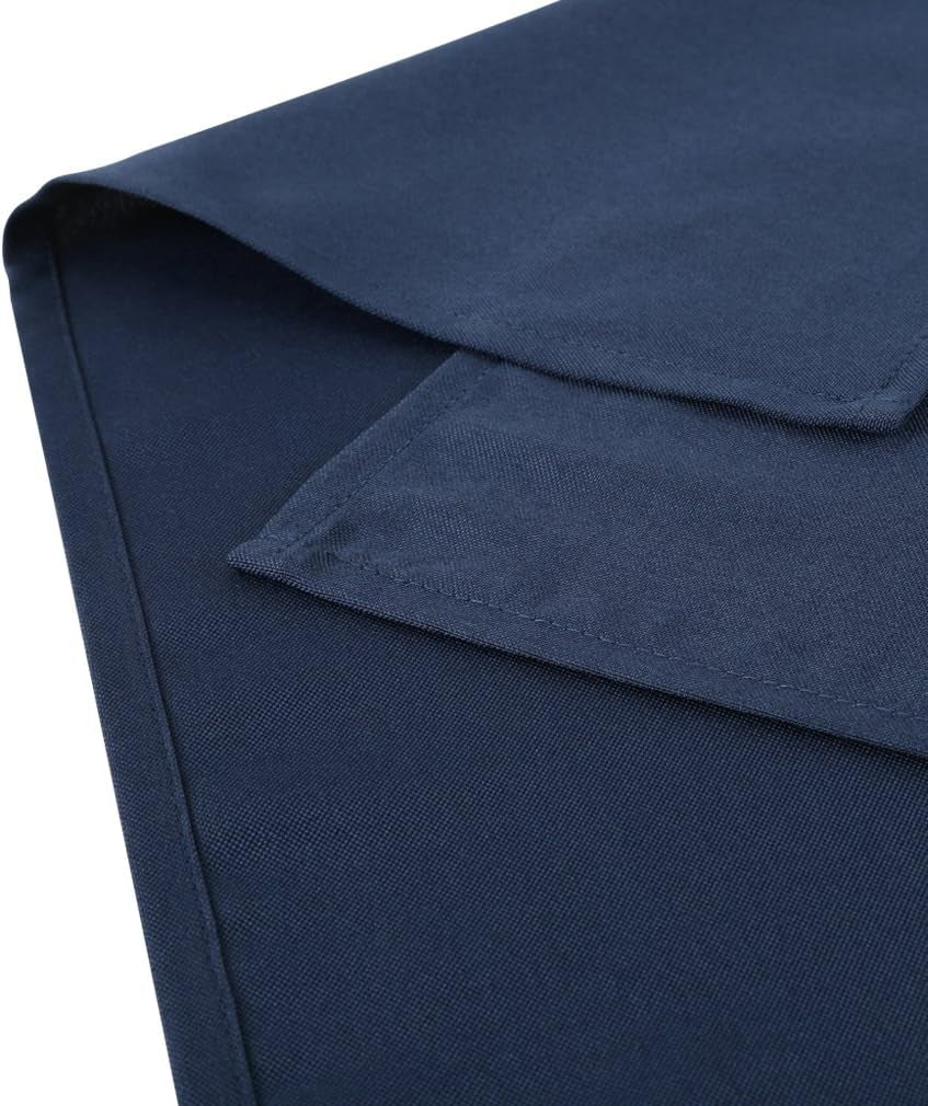 Rectangle Tablecloth - 60 X 126 Inch - Navy Blue Rectangular Table Cloth for 8 Foot Table in Washable Polyester - Great for Wedding, Restaurant, Party, Banquet Decoration