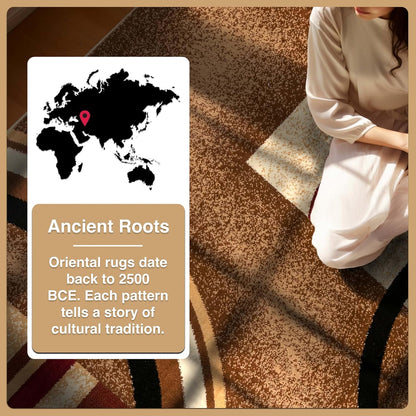 Barclay Arcs & Shapes Ivory Modern Geometric 5'3" X 7'3" Area Rug