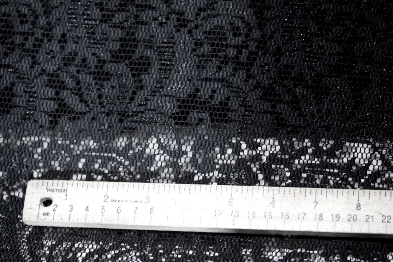 EMBROIDERED 3D FLORAL LACE ULTRA SOFT FABRIC BLACK 55" WIDE by the YARD