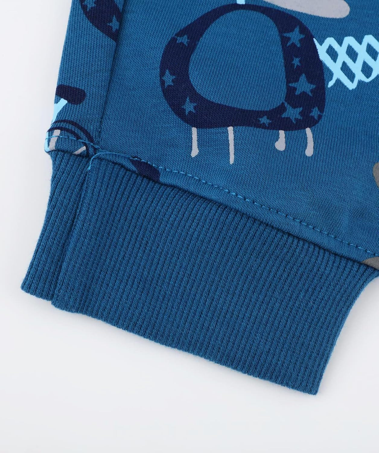 2 Pack Boys Drawstring Sweatpants Cute Pattern Cotton Sport Jogger Pants