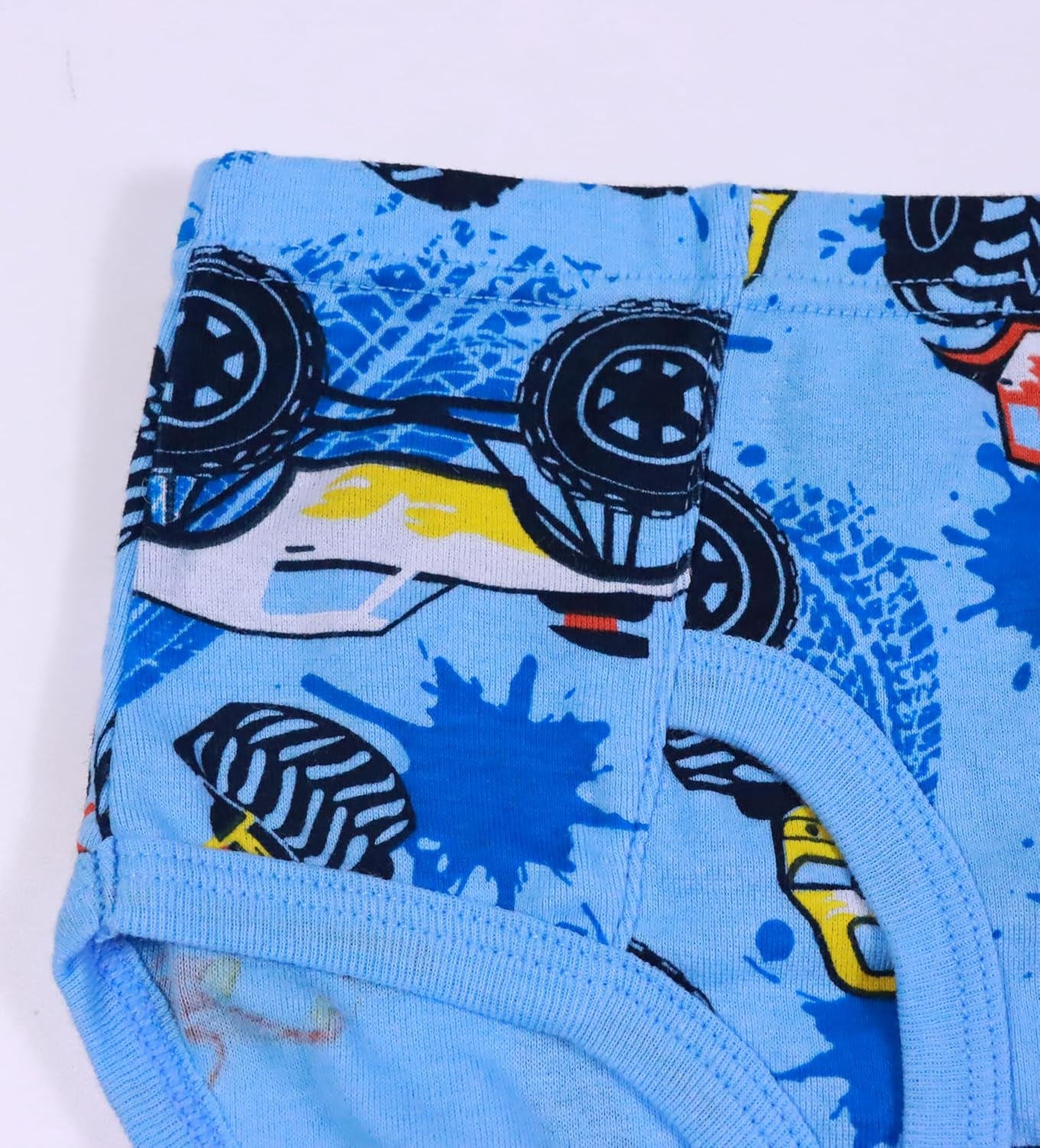 100% Cotton Little Boys Briefs Soft Dinosaur Truck Toddler Underwear