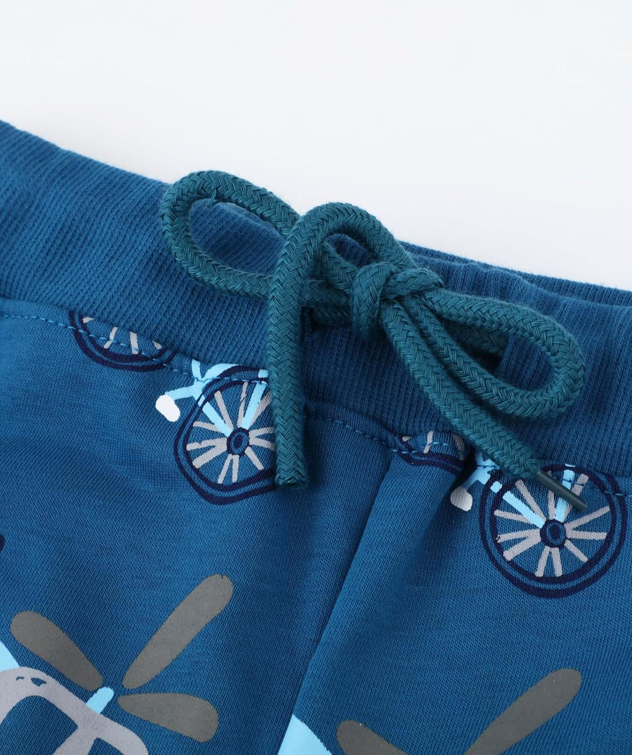2 Pack Boys Drawstring Sweatpants Cute Pattern Cotton Sport Jogger Pants