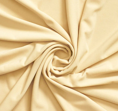 JERSEY KNIT 100% ORGANIC COTTON FABRIC 8.2 OZS. 72" WIDE COLOR PALE YELLOW BTY
