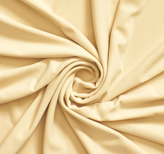 JERSEY KNIT 100% ORGANIC COTTON FABRIC 8.2 OZS. 72" WIDE COLOR PALE YELLOW BTY