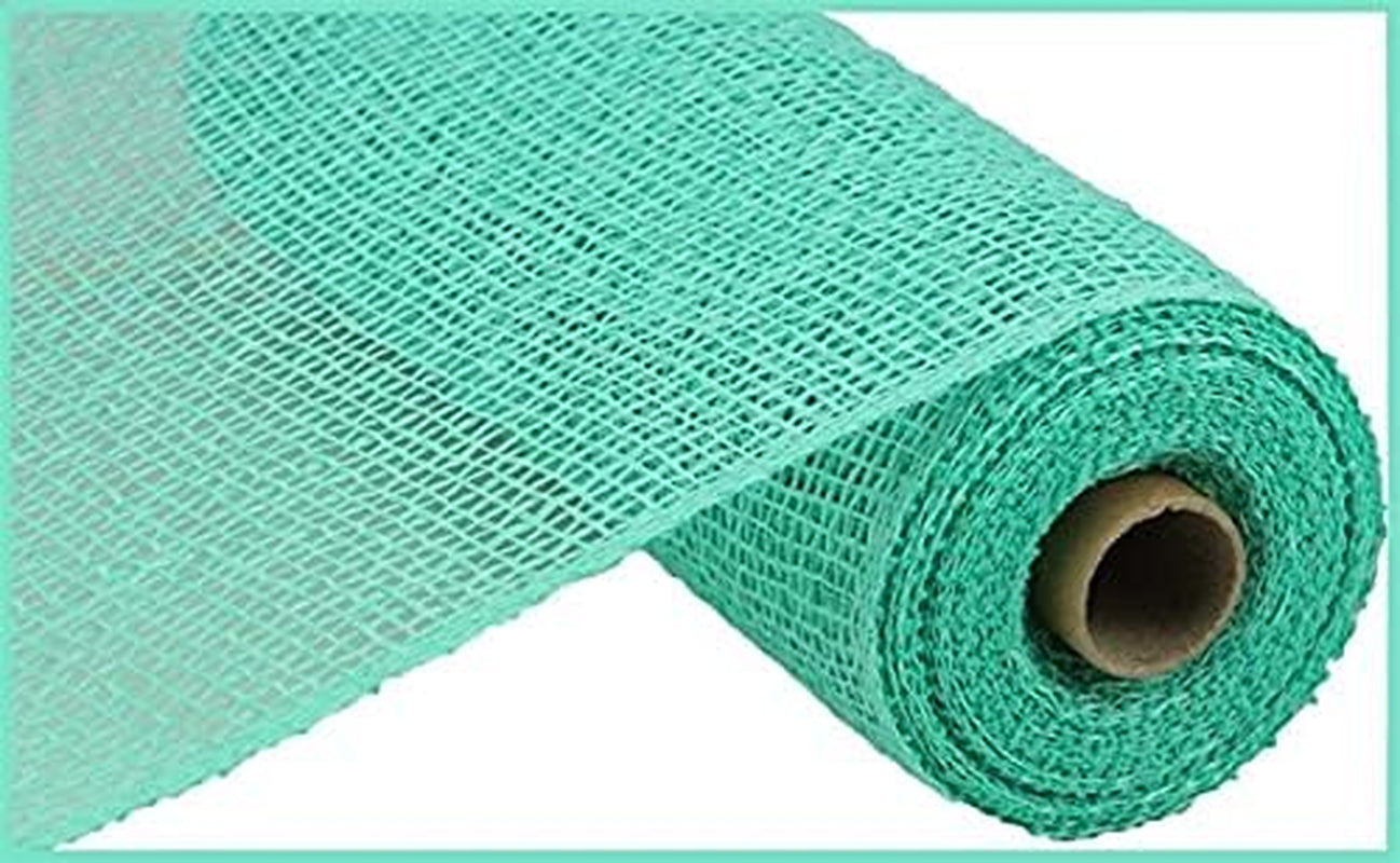 10" Poly Burlap Mesh: Mint Green (10 Yards)
