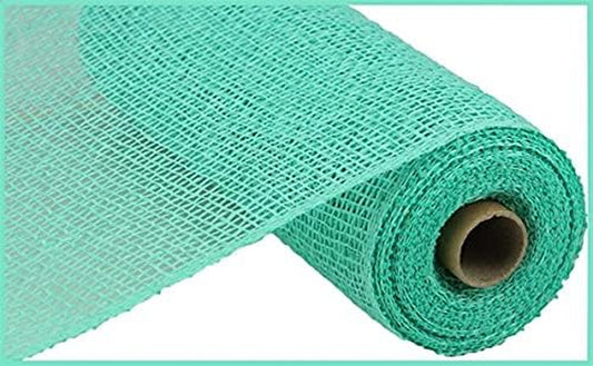 10" Poly Burlap Mesh: Mint Green (10 Yards)